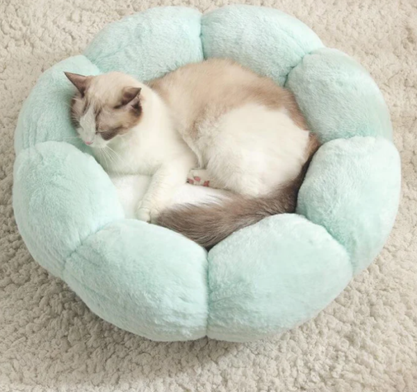 Fluffy Bliss Donut Pet Bed – Luxurious Comfort for Your Pet