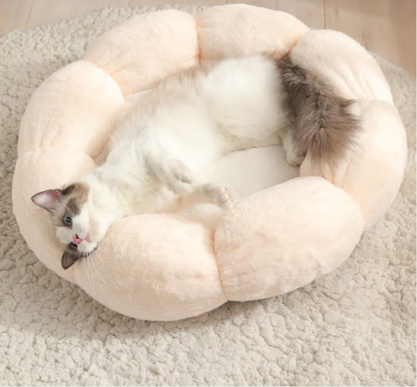 Fluffy Bliss Donut Pet Bed – Luxurious Comfort for Your Pet - Image 2