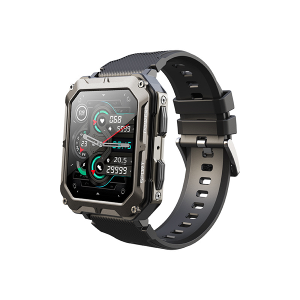 C20Pro Outdoor Smartwatch – Bluetooth Calling, Health Monitoring, IP68 Waterproof, and 123 Sport Modes - Image 2