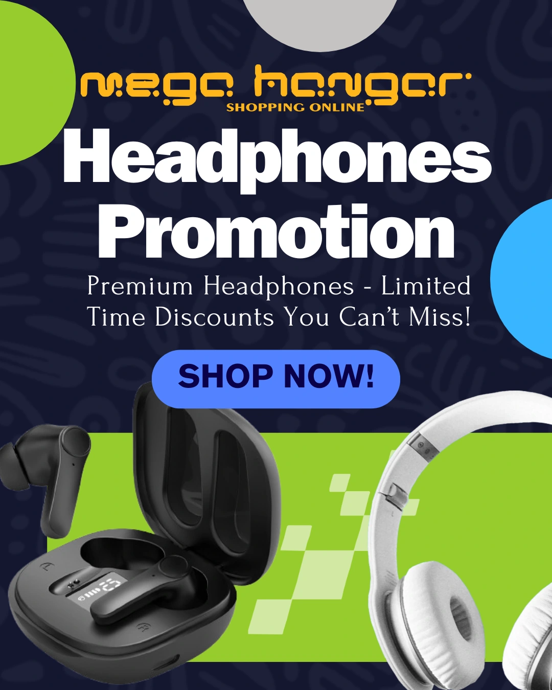 Headphones Banner Mega Hangar